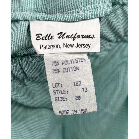 Vintage Belle Uniform Pants Surgical Light Green Scrub Pants Size 20 USA NWOT - Picture 2 of 4